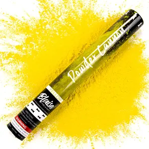 Yellow Powder Cannon for Festivals and Parties - I Love Sparklers