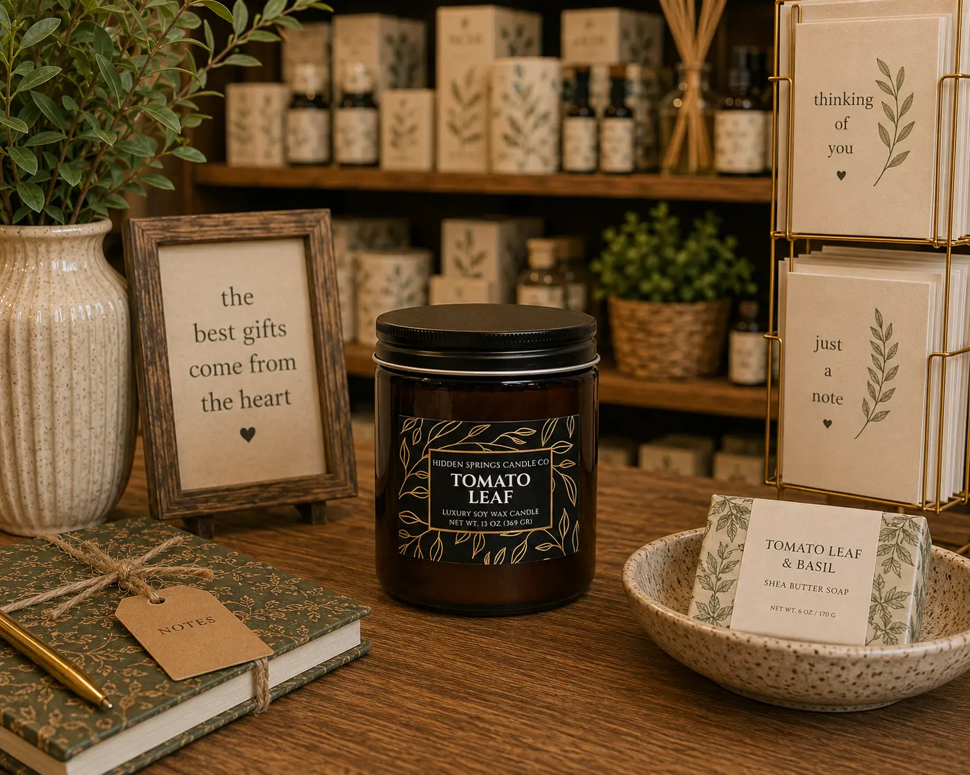 Tomato Leaf Candle | Luxury Soy Apothecary Candle