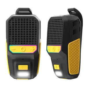 Wearable Bluetooth Speaker, 60Hr Clip-on Portable Bluetooth Speaker w/Mic, IPX6 Waterproof Jobsite Wireless Speaker, All Day Playtime |Handsfree Call |BT 5.4, Ideal Gift for Men Father