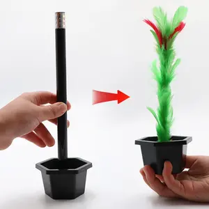 Wand to Flower Magic Trick - Swing Your Wand and Flower Will Appear Easy Magic Performance Magic Tricks for Kids Gifts for Girls and Boys Beginners