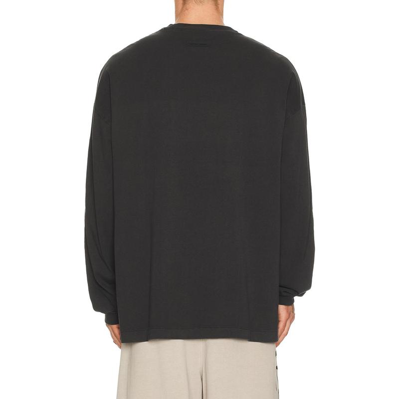 Fear of God ESSENTIALS 90'S Long Sleeve Tee in Vintage Black