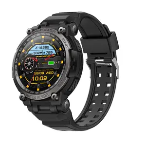Unisex Outdoor Smart Watch, 1.53 Inch Screen, 290mah Battery, Magnetic Charging, Ip67 Waterproof, Wireless Phone Call, Multiple Sports Modes, SMS Reminder, Pedometer, Fitness Tracker, Outdoor Compass, Smartwatch Outdoor