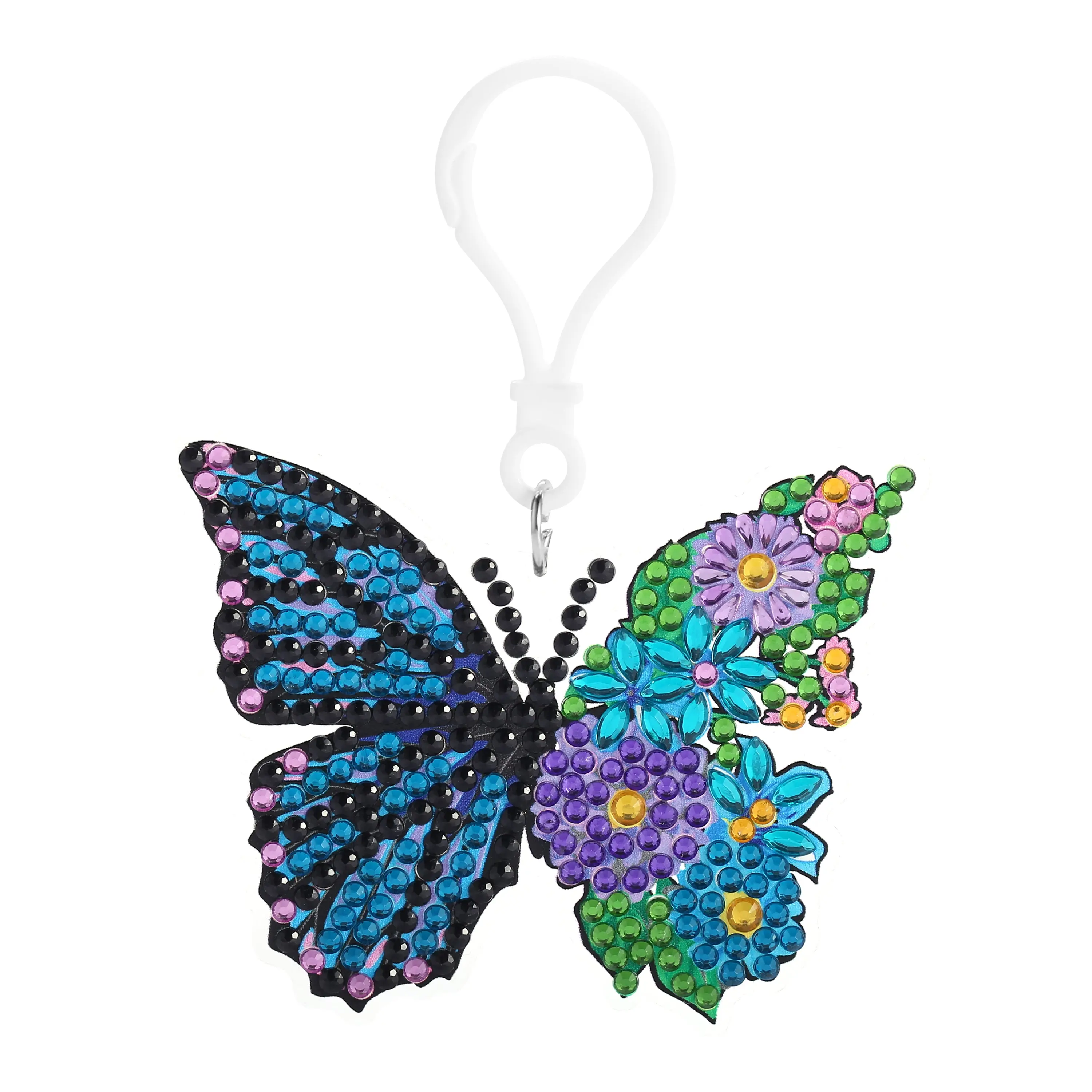 Diamond Art Club® Keychain - Flutter Bloom Diamond Painting Kit