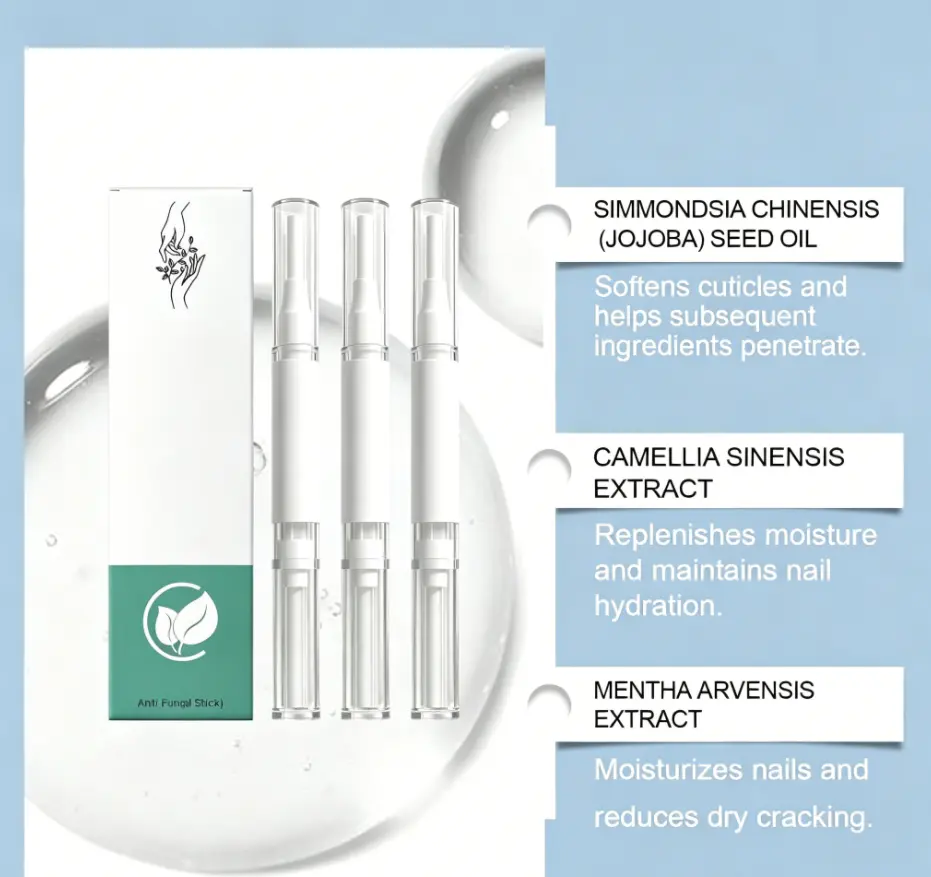 3PCS Anti Fungal Nail Pen, Extra Strength Toenail Fungus Treatment, Foot & Hand Nail Repair & Moisturizing Care Pen