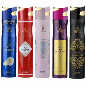 Risala Air Freshener Variation Spray 300ml Assorted Scents for Home and Car Freshening (Pack of 5)