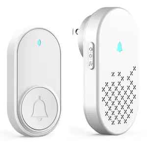 Wireless Doorbell Chime Kit, Door Bell with 1000ft Range 32 Chimes, Easy Installation, Adjustable 4 Volume, Battery Operated, Door Bell Ringer Wireless for Business/Store/Home/Office When Entering