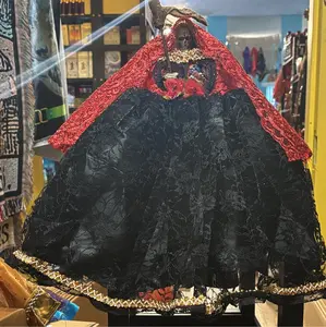 Santa Muerte dress 15 inch red and black statue not included