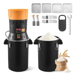 VEVOR Electric Grain Mill Grinder, 600W High Power Commercial Spice Grinder, 6.6 Gal Pulverizer Powder Machine with Galvanized Sharp Blades, for Dry Grains, Spices, Cereals, Coffee, Corn & Pepper, Galvanized Steel, 25 Litres