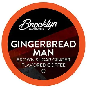 Brooklyn Beans Gingerbread Man  Coffee Pods for 2.0 Keurig, 40-Count