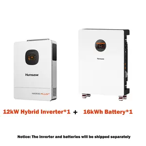 【Bundle】【LTL】Humsienk Storm-Ready Power System Kit 48V 12kW Hybrid Inverter + 48V 314Ah 16kWh Battery LiFePO4 Lithium Battery with Smart BMS, Bluetooth, Active Balancing & Communication solar system