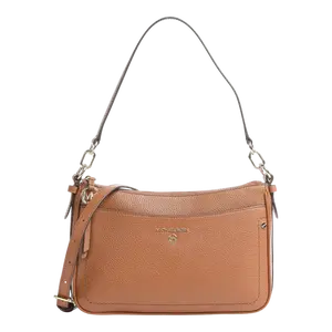 Michael Kors Jet Set Charm Women Shoulder Bag Brown Leather