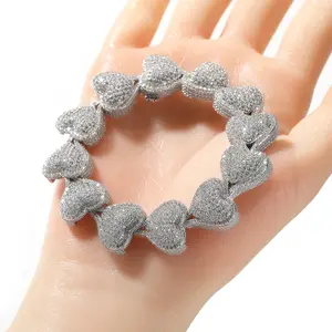Heavy Heart Micro Paved Bracelet