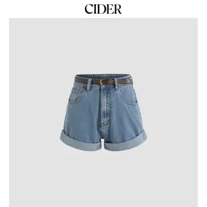 Cider Denim Shorts With Belt