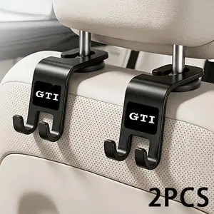 Gti Car Seat Headrest Hanger, 2pcs Strong Load-Bearing Anti-Slip, Multi-Functional Heavy-Duty, Easy Storage, Stable Design