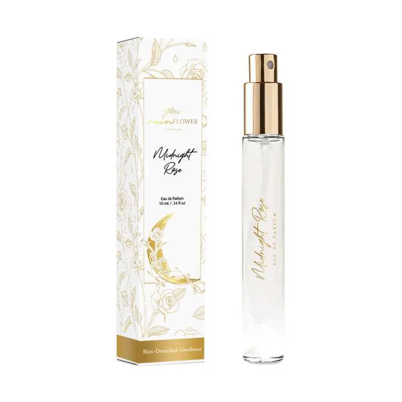 Midnight Rose 🌹 Sultry Rose, Leather & Vanilla Perfume by Rainflower Studio - Travel Size
