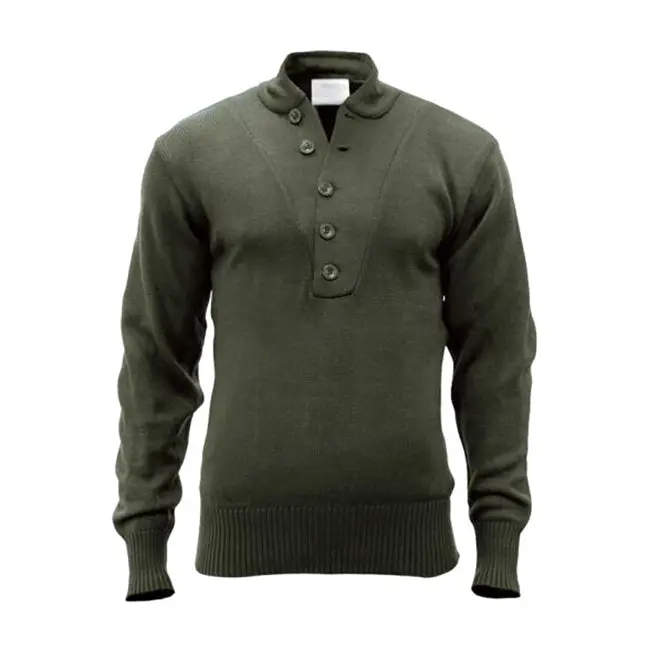 US Army ODG 5 Button Sweater Size Small - New US Army ODG 5 Button Sweater Size Small - New