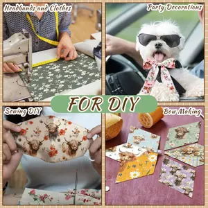 Sage Green Floral Quilting Fabric 18 x 22 Inch Spring Leaves Fabric Jelly Sage Green Flower Precut Quilting Strips for Spring Summer Craft Sewing DIY