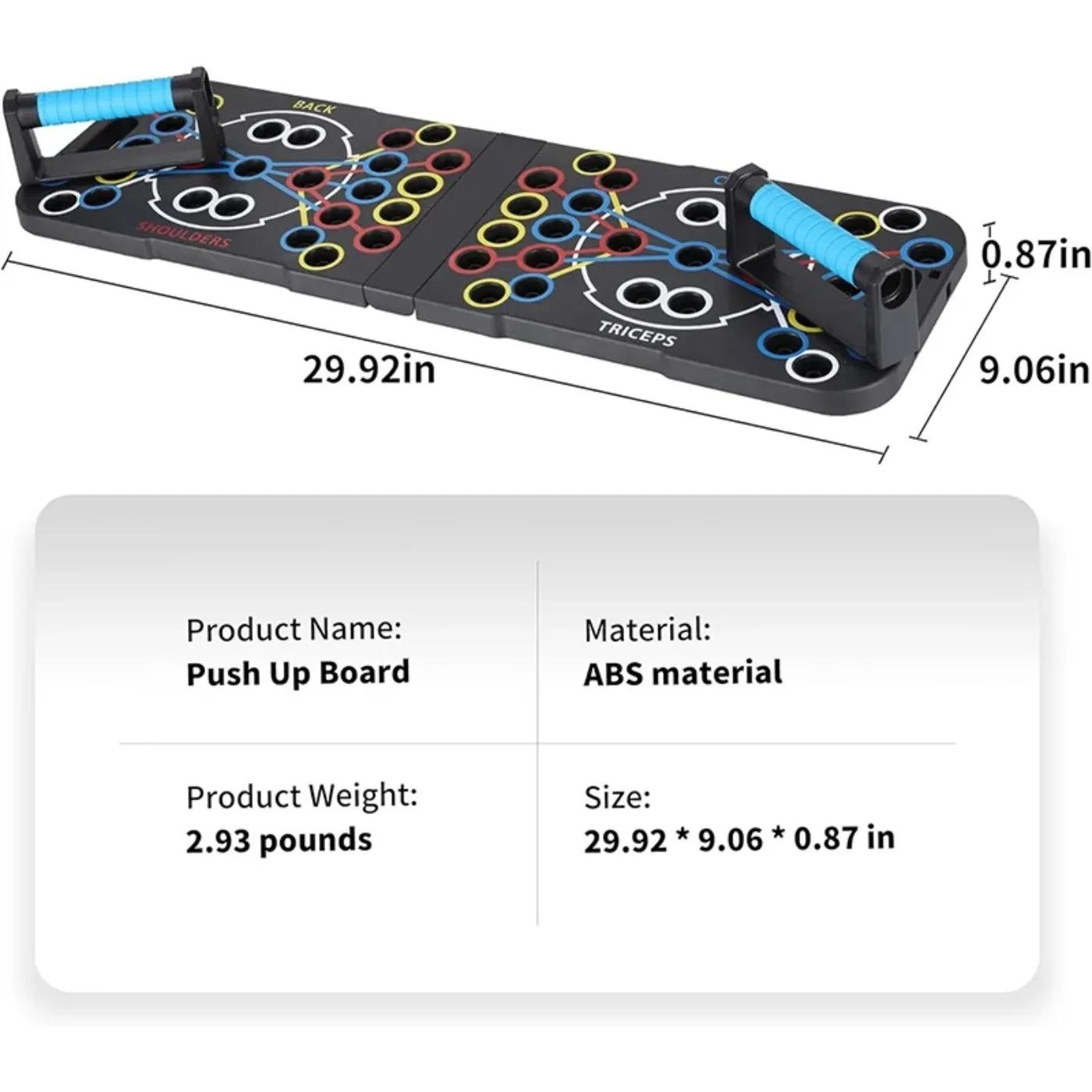 Color-Coded Push Up Board, Multi-Angle Home Gym Equipment for Chest Shoulder Arms, Portable Fitness Tool for Men Women