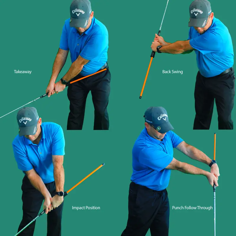 The Anti-Flip Stick Golf Training Aid (Original Version) to Improve Consistency, Distance & Accuracy [V1] 2