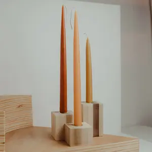 Wood Candle Stick holders