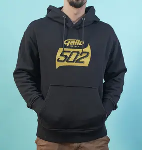 Hoodie or Tshirt - Gallo 502 Vinyl Gold Unisex Black Sweatshirts Menswear Pullover Long Sleeve Casual
