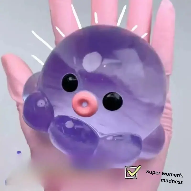 Unzip Angry Toys and Bubble Octopus Pinch Toys Foam Slow-Stretch Pinch for Adults and Children