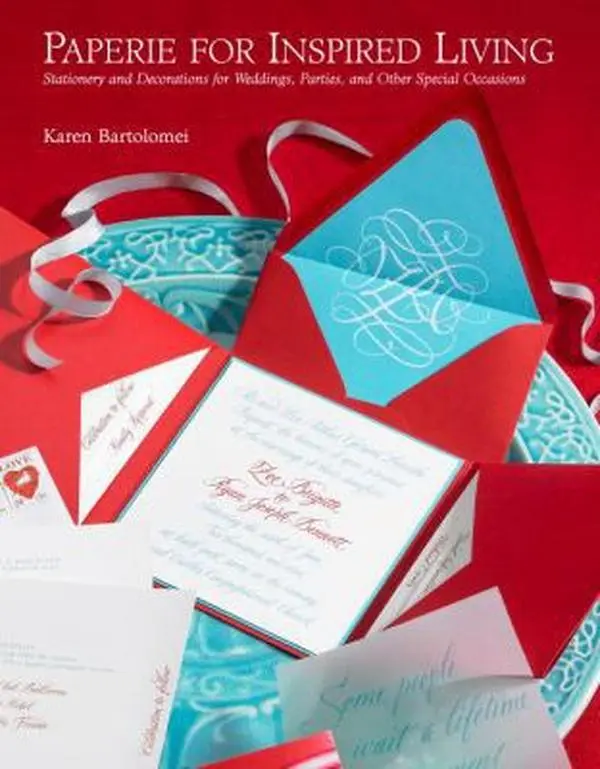 Used Hardcover Book - Paperie for Inspired Living: Elegant, Customized Stationery, Invitations, Tags for Weddings, Dinner Parties by Karen Bartolomei (English), Dinner Party, Casual, Computer