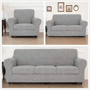 Easy-Going Waterproof Couch Cover, Cover Only,Dual Sofa Stretch Jacquard Slipcover, LeakproofFurniture Protector for Kids, Pets, Dog and Cat