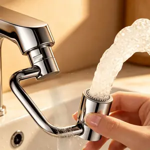 2pack 1440 Rotatable Faucet Aerator Extension Toddlers Dual Sprayer Mode Bathroom Kitchen Tap Head Replacement Smart Face Washing
