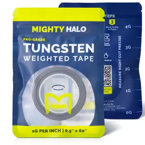 MIGHTY HALO PRO-Grade Weighted Tungsten Tape for Pickleball Paddles, Tennis Rackets or Golf Clubs | Non-Toxic | 60inches