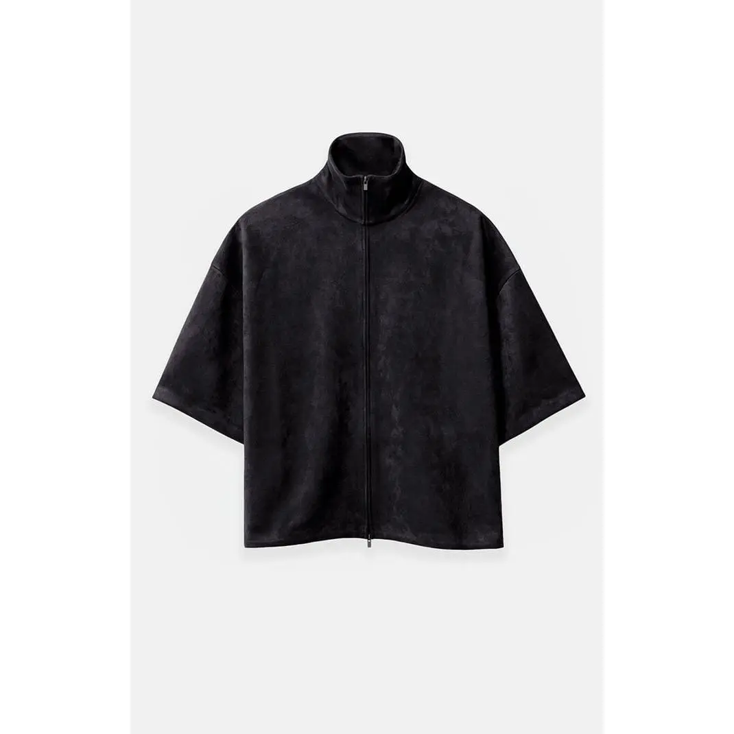 Fear of God ESSENTIALS Men's Vintage Black High Neck 3/4 Sleeve Jacket