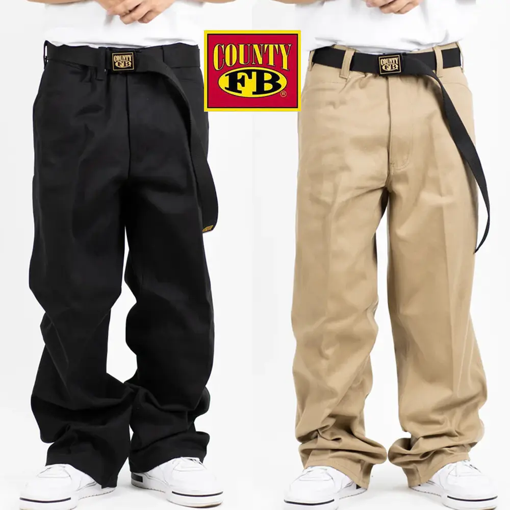 FB County Men's 50/50 Pants Relaxed Fit Work Pants Casual Streetwear Menswear