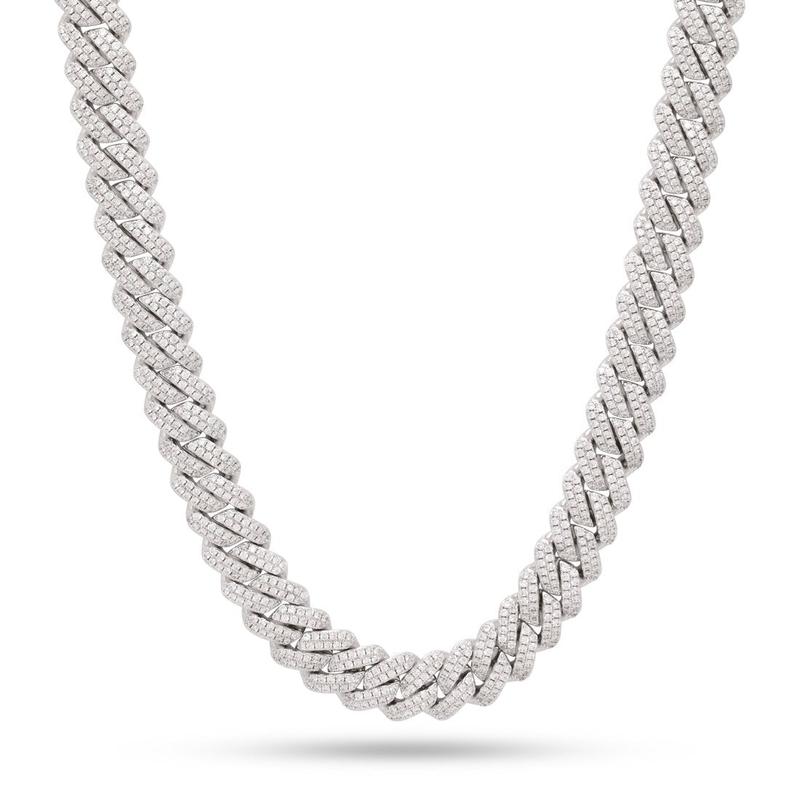 12mm Iced Diamond Cut Miami Cuban Link Chain