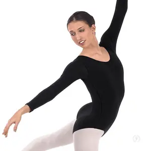 Eurotard Adult Microfiber Long Sleeve Leotard