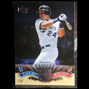 Panini Miguel Cabrera Florida Marlins 24 All-Star Baseball Card Collectible Sports Memorabilia