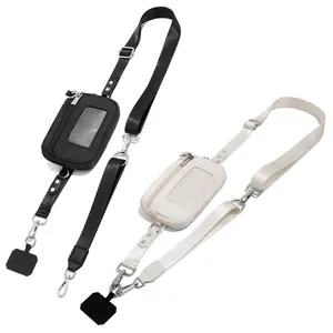 Clip & Go Phone Lanyard with Wallet | Crossbody & Wrist Wear | Card Slot + Zipper Pocket | Hands-Free Strap