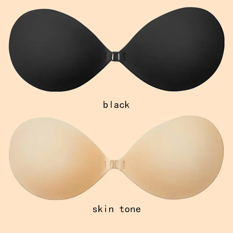 Seamless push-up lifting silicone bra pads—secure yet waterproof and sweatproof, not sticky or stuffy; ultra-thin invisible bra pads suitable for backless dresses; reusable, designed for deep V outfits and swimwear.