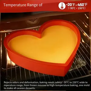 6 Inch Heart-Shaped Baking Mold, High-Temperature Resistant Cake Pan, Oven Accessory, Kitchen Tool, Ideal for Birthday Celebrations