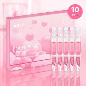 Salmon Dna Pdrn One Day Serum, Pink Peptide Skincare Ampoule for Face, Collagen, Glutathione, Hyaluronic Acid