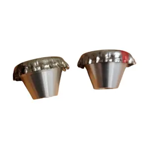 GGE Products Metal Bottle Cap-Style Tire Valve Stem Cap Set (2-Pack) for Standard Valve Stems, Dirt/Dust/Debris Protection, Multiple Designs Available