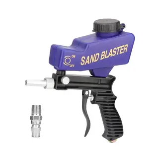 Sand Blaster 90-150 PSI Portable Sandblasting Gun Adjustable Gravity Feed Mini Air Blaster for Rust Removal Ideal for DIY Auto Repairs Removing Paint Rust from Metal and Wood Surfaces 600cc 18 Ounces Expert Airbrush Kit Airbrush Tool