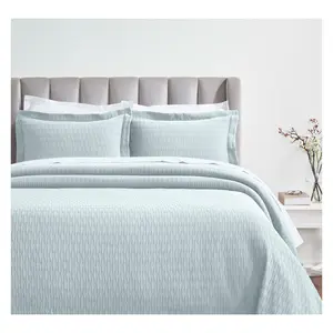 Superior Calvert Cotton Geometric Bedspread & Sham Set, Queen