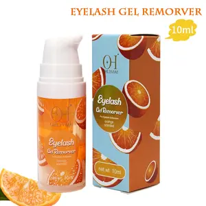10ml Eyelash Remover Gel, Makeup Cleansing Balm, Gentle Non-Irritating Formula, Alcohol-Free, Quickly Removes Residue and Stains with Delicate Orange Scent-Ideal for All Types of Lashes, Perfect Holiday Gift