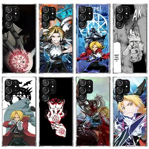 F-Fullmetal Alchemist Anime Phone Case For Samsung Galaxy S23 S24 S25 Edge S26 Ultra S22 + S21 Plus S20 FE Cover Silicone Print