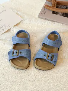 Baby Boys' Vintage Hemp Texture Sandals, Breathable Linen Fabric, Anti-Slip Rubber Sole, Comfortable Low-Top Design, Perfect for Daily Wear, Babies Shoes
