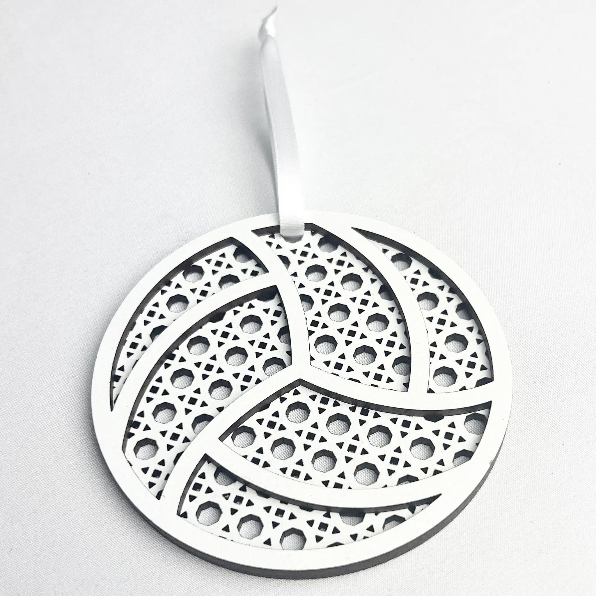 Rattan Volleyball Ornament