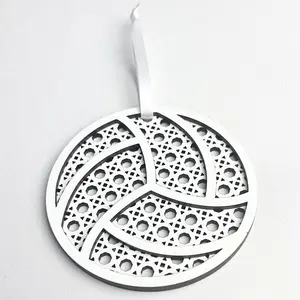Rattan Volleyball Ornament