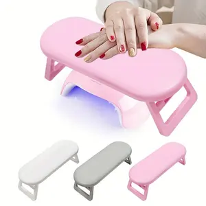Portable Foldable Nail Pillow Tool, Plastic Hand Rest Support, Manicure Shop Dedicated, Desktop Nail Cushion, Simple Style