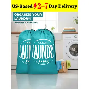 Travel Laundry Bags 2 Packs - Cruise Essentials Large Dirty Clothes Organizer With Drawstring Closure For Travel Camp And College Dorm Essentials Home Bedroom Clothes Storage Organizer Closet Organization ship