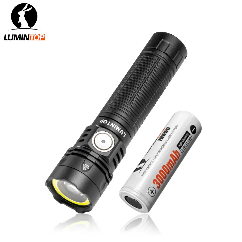 LUMINTOP W1 USB-C Rechargeable High Lumen Flashlight - 700 Lumens SFT12 LED, COB Red & White Lights, Magnetic Base, IPX8 Waterproof, Portable Camping Lantern, Long-Range Spotlight, Wide Floodlight Work Light